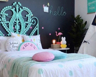 decoração de quarto feminino com lousa 3