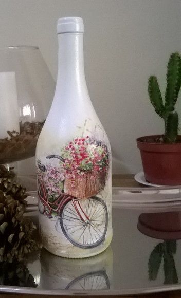 garrafas decoradas com arte