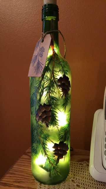 garrafas decoradas com luz