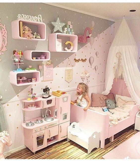 decoração de quarto de bebê menina