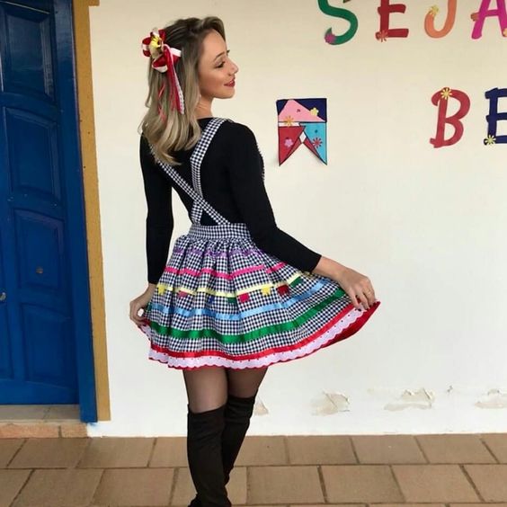 como fazer vestido de festa junina