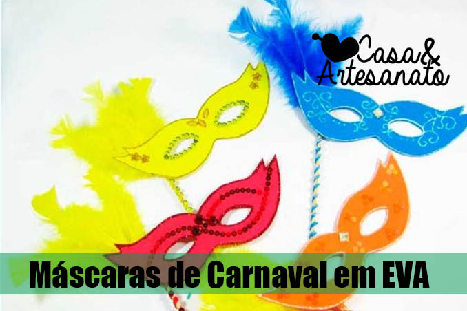 Mascaras de Carnaval em EVA