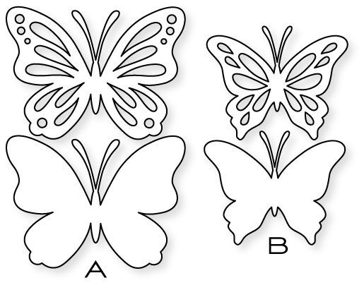 moldes de borboleta