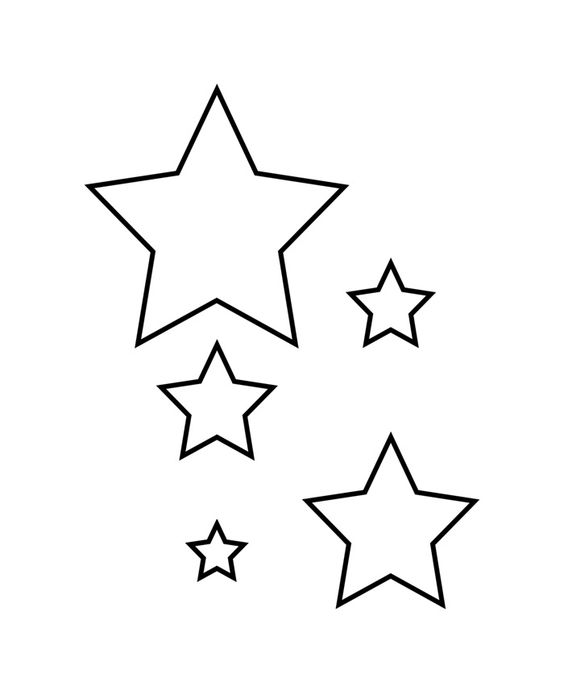 Moldes de Estrela para Imprimir