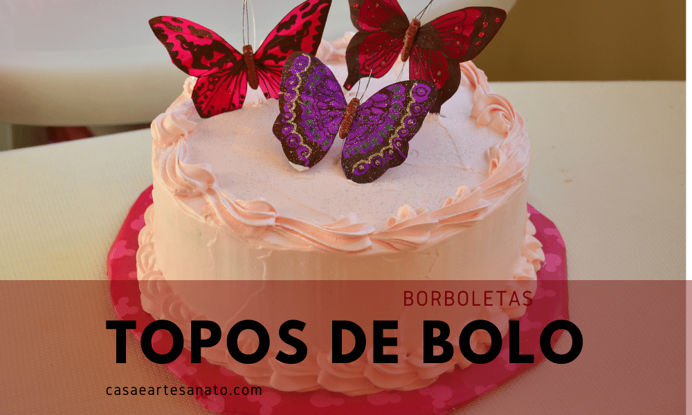 Topo bolo borboletas para imprimir