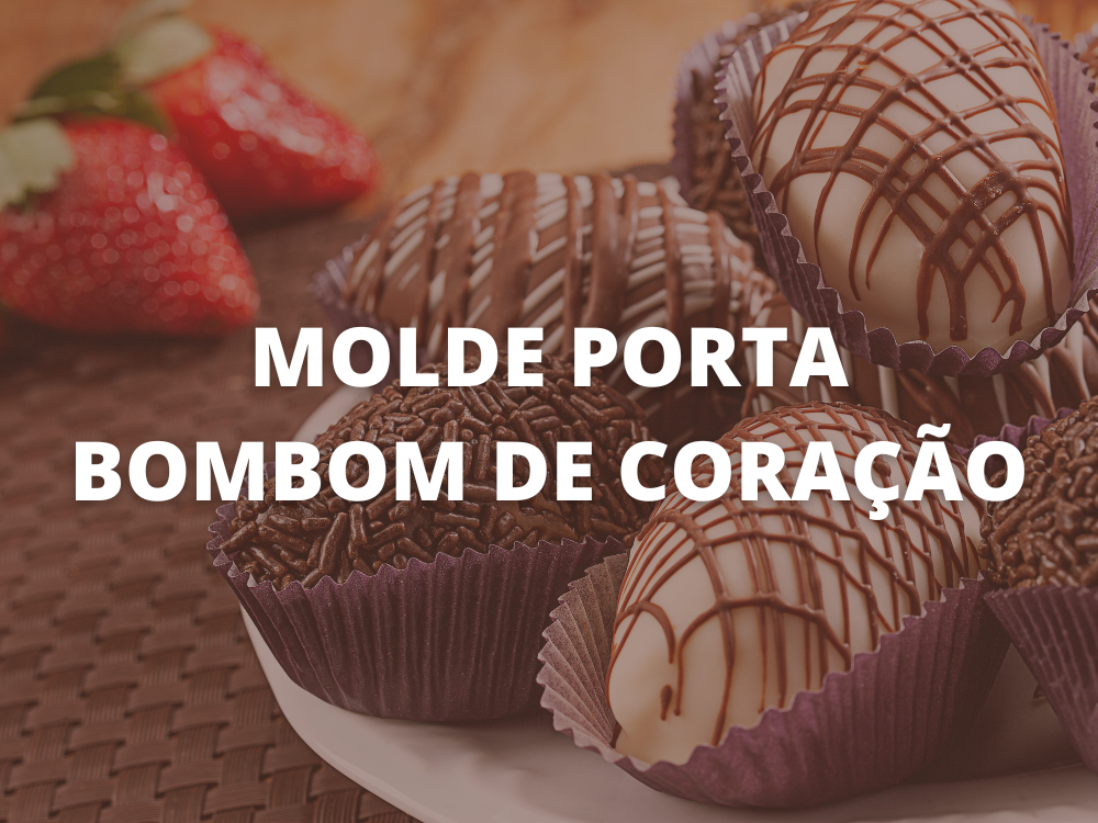 molde porta bombom coração