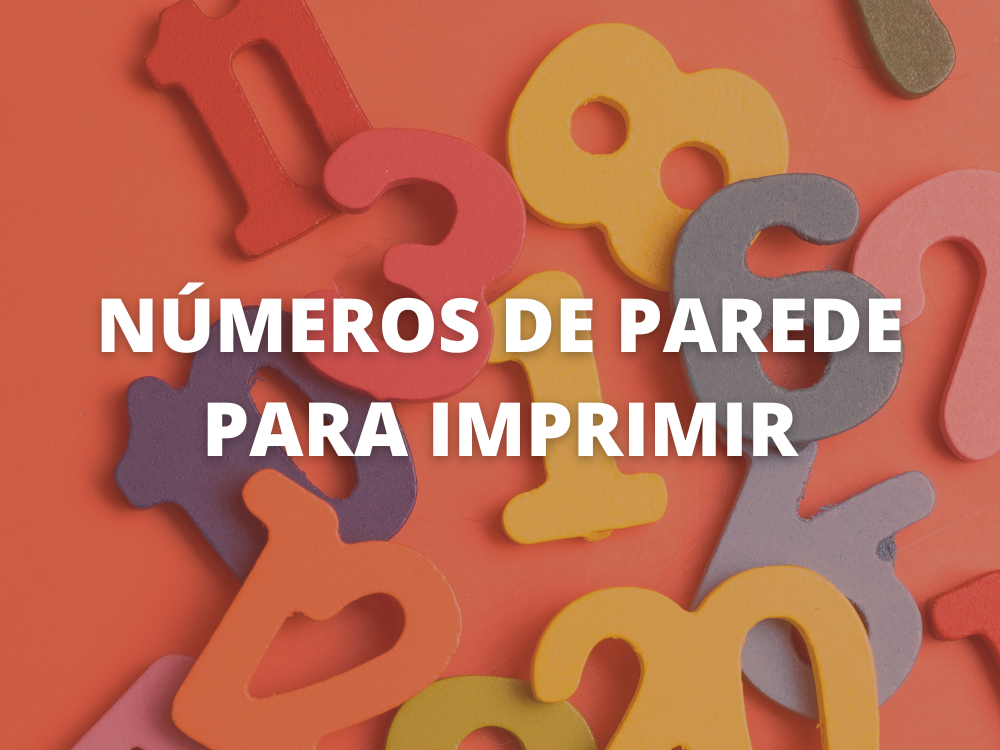 Números de parede para imprimir