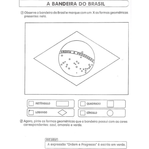 Bandeira do Brasil para colorir - Opções e dicas!