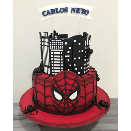 bolo do homem aranha