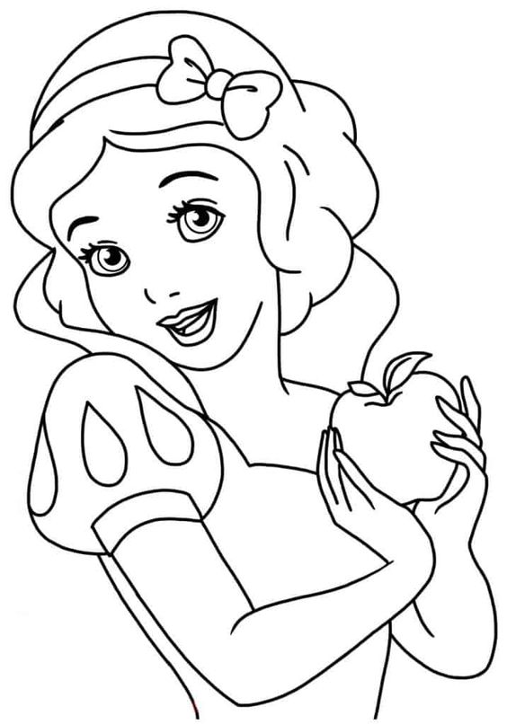 Desenhos para colorir de desenho de uma linda princesa para colorir online  