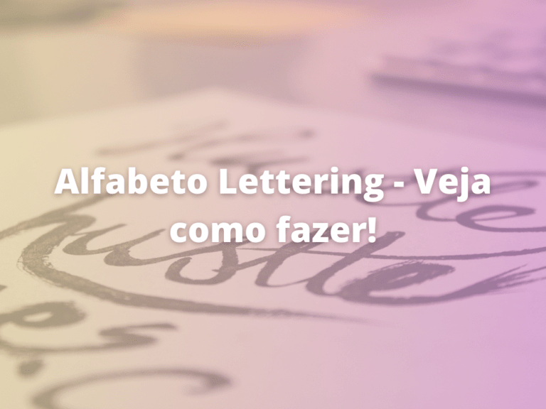 Alfabeto Lettering - Veja como fazer! - :: Casa & Artesanato