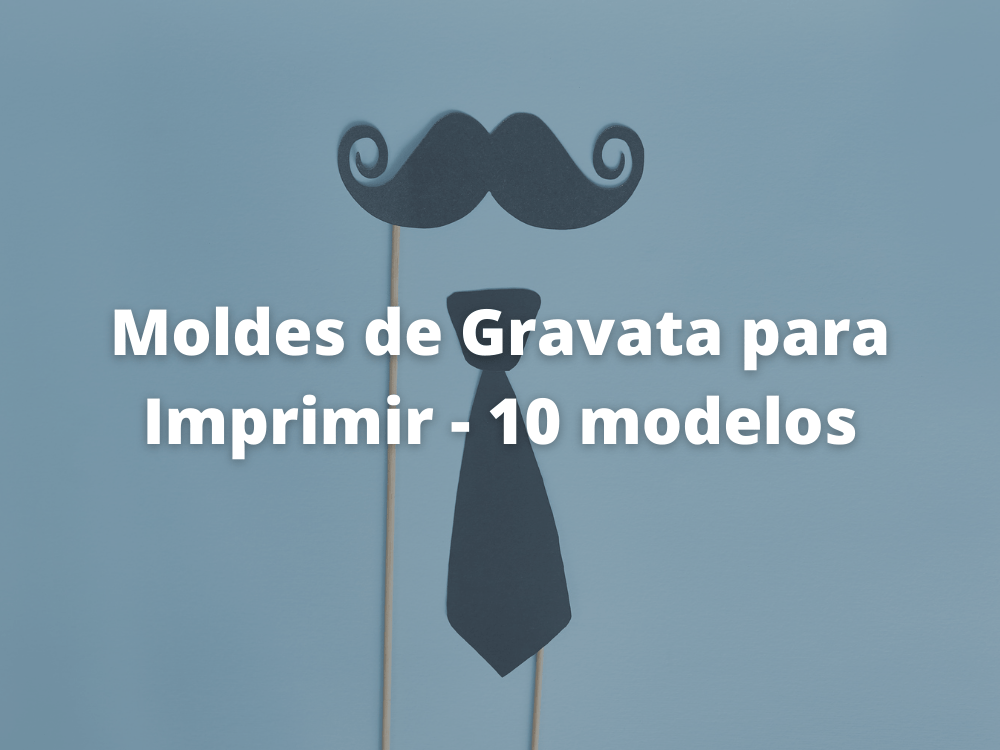 Moldes de Gravata para Imprimir