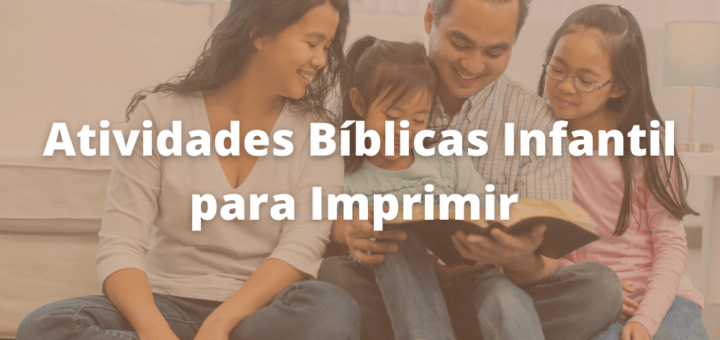 Atividades Bíblicas Infantil para Imprimir