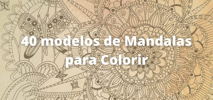 modelos de mandalas para colorir