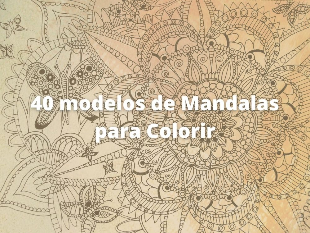 modelos de mandalas para colorir