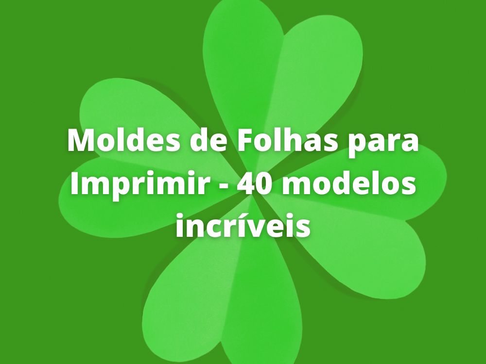 moldes de folhas para imprimir