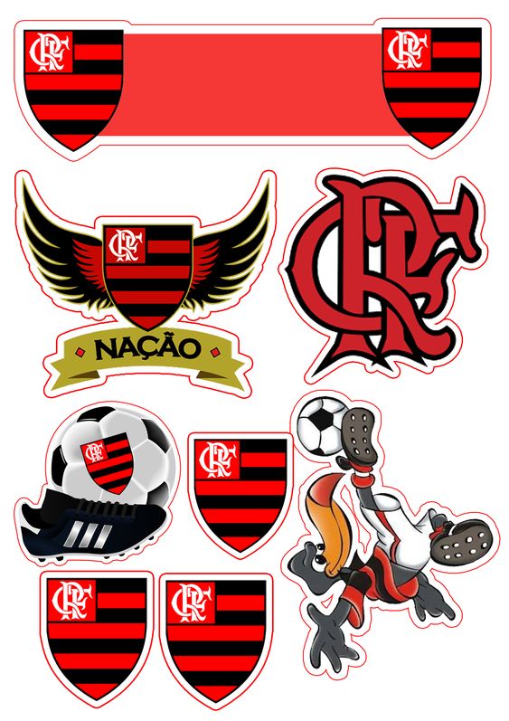 topo de bolo Flamengo