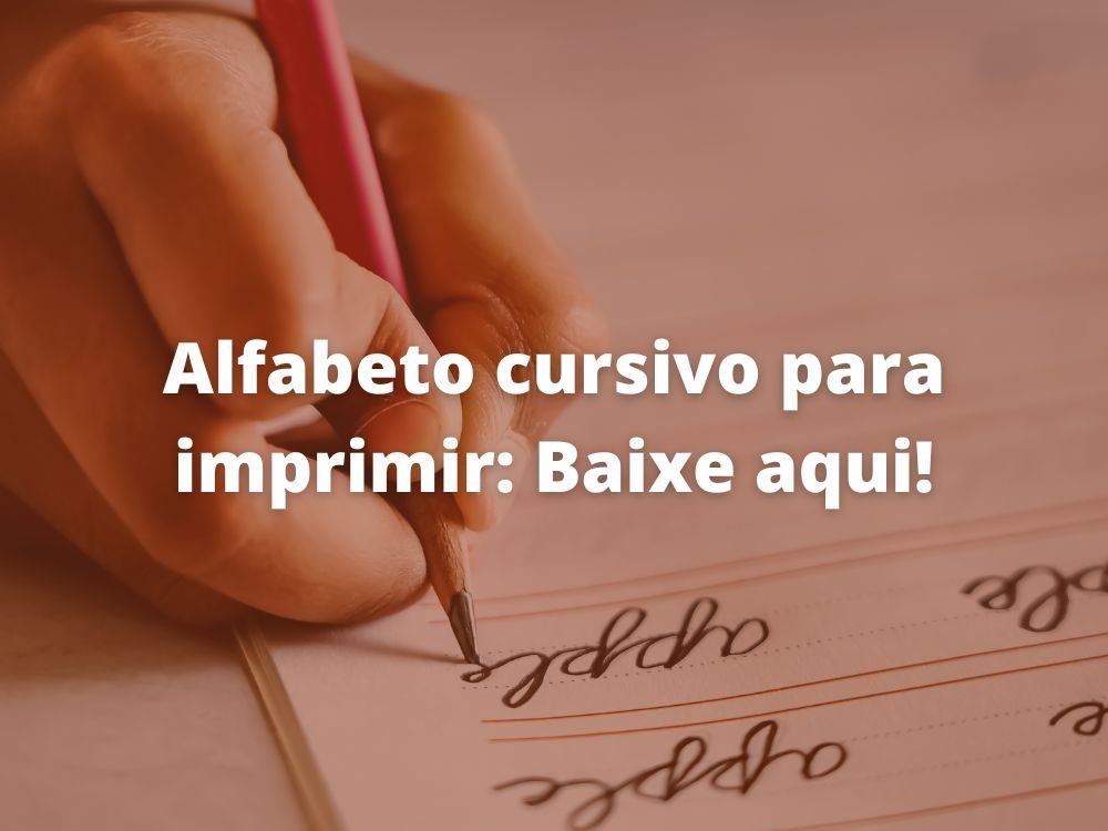 alfabeto cursivo para imprimir