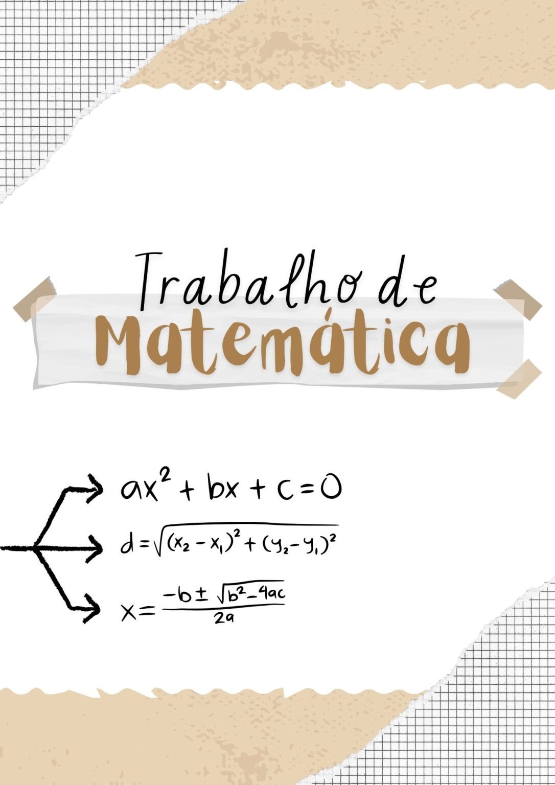 Capa de trabalho de matemática para imprimir - :: Casa & Artesanato