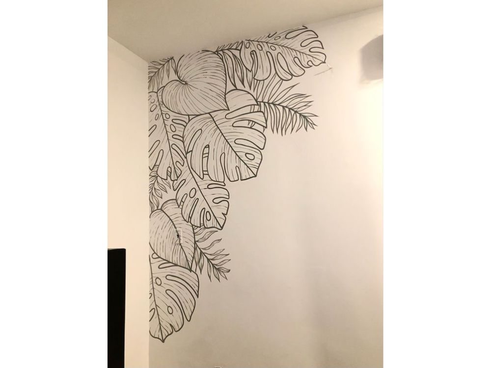 Desenhos para fazer na parede do quarto fácil