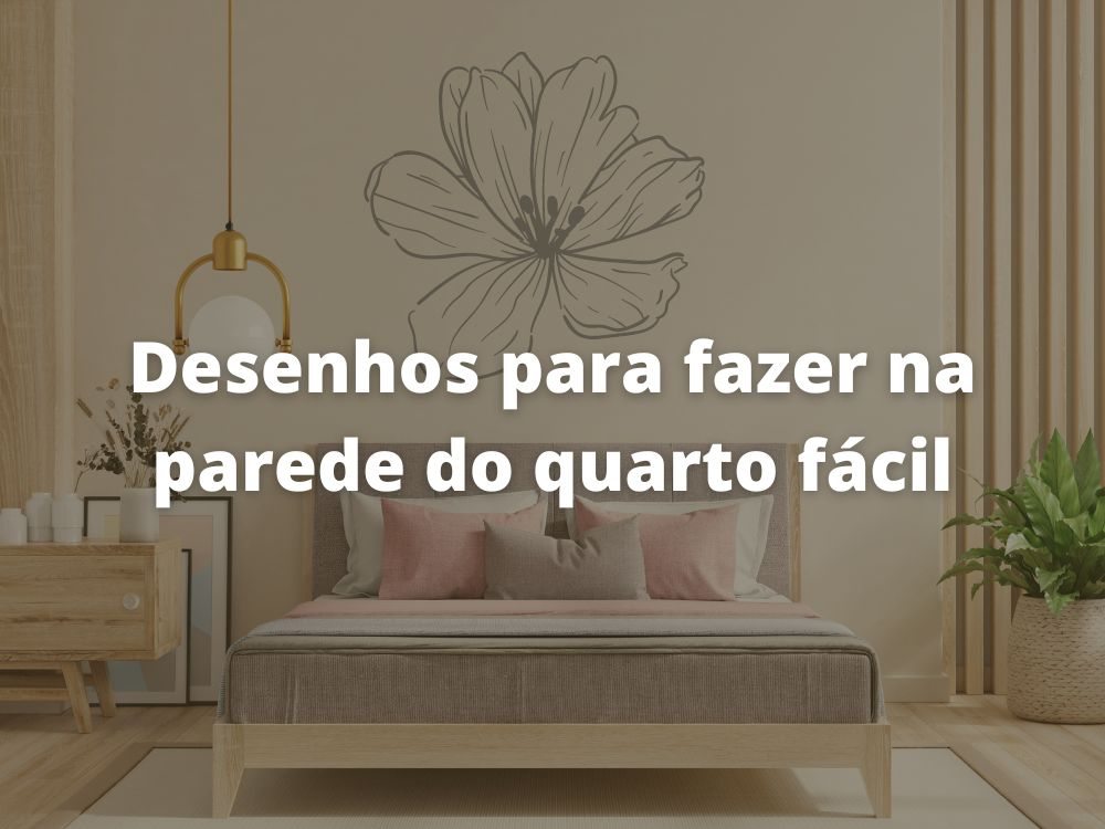 Desenhos para fazer na parede do quarto fácil