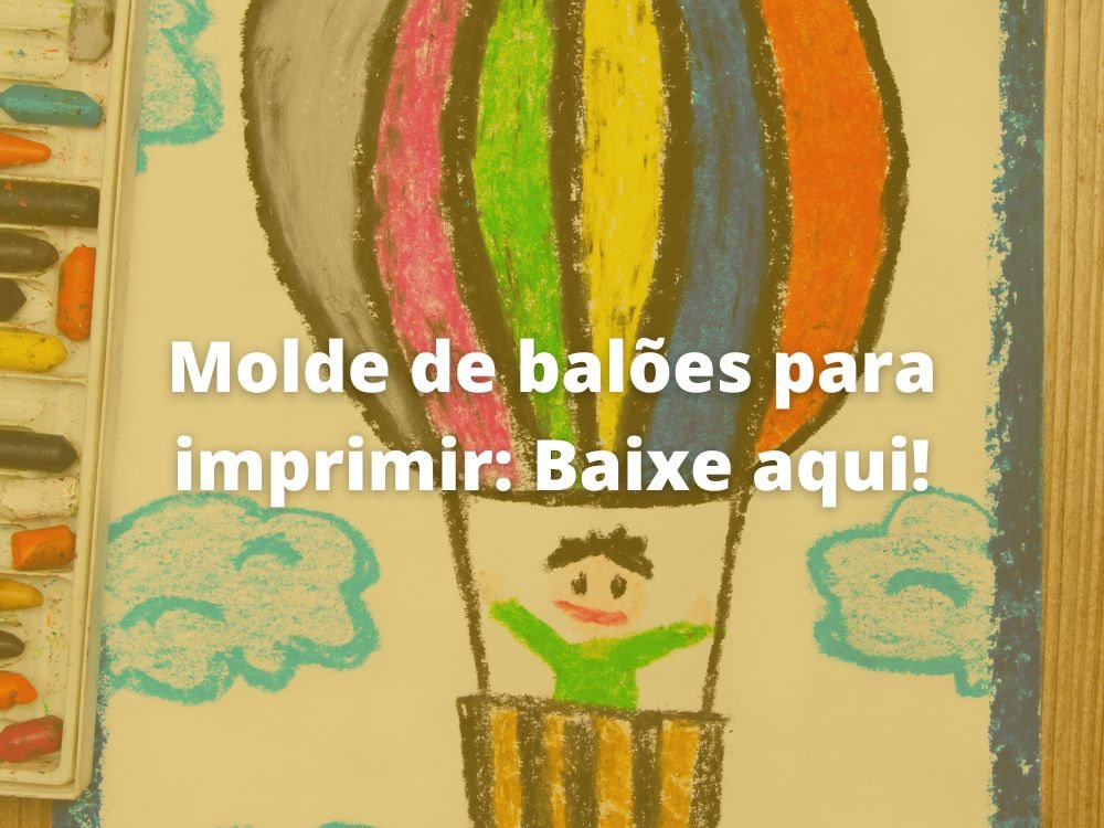 molde de balões para imprimir