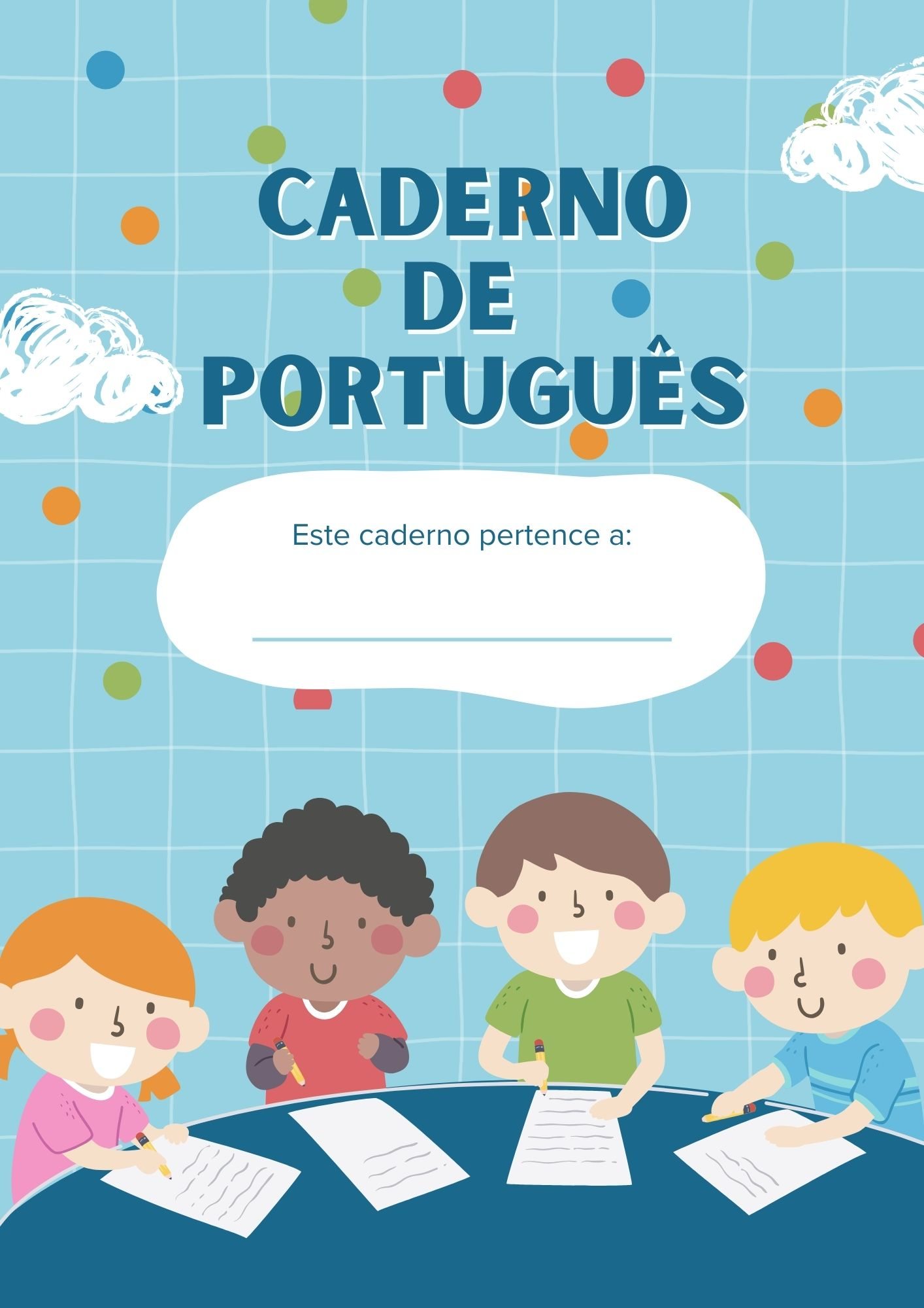 Capa de português para imprimir