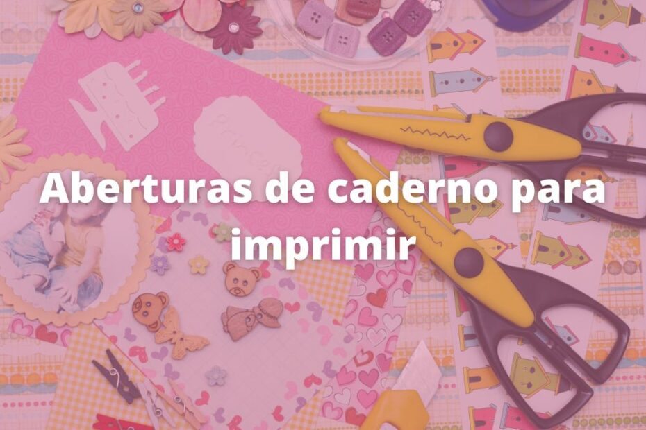 aberturas de caderno para imprimir