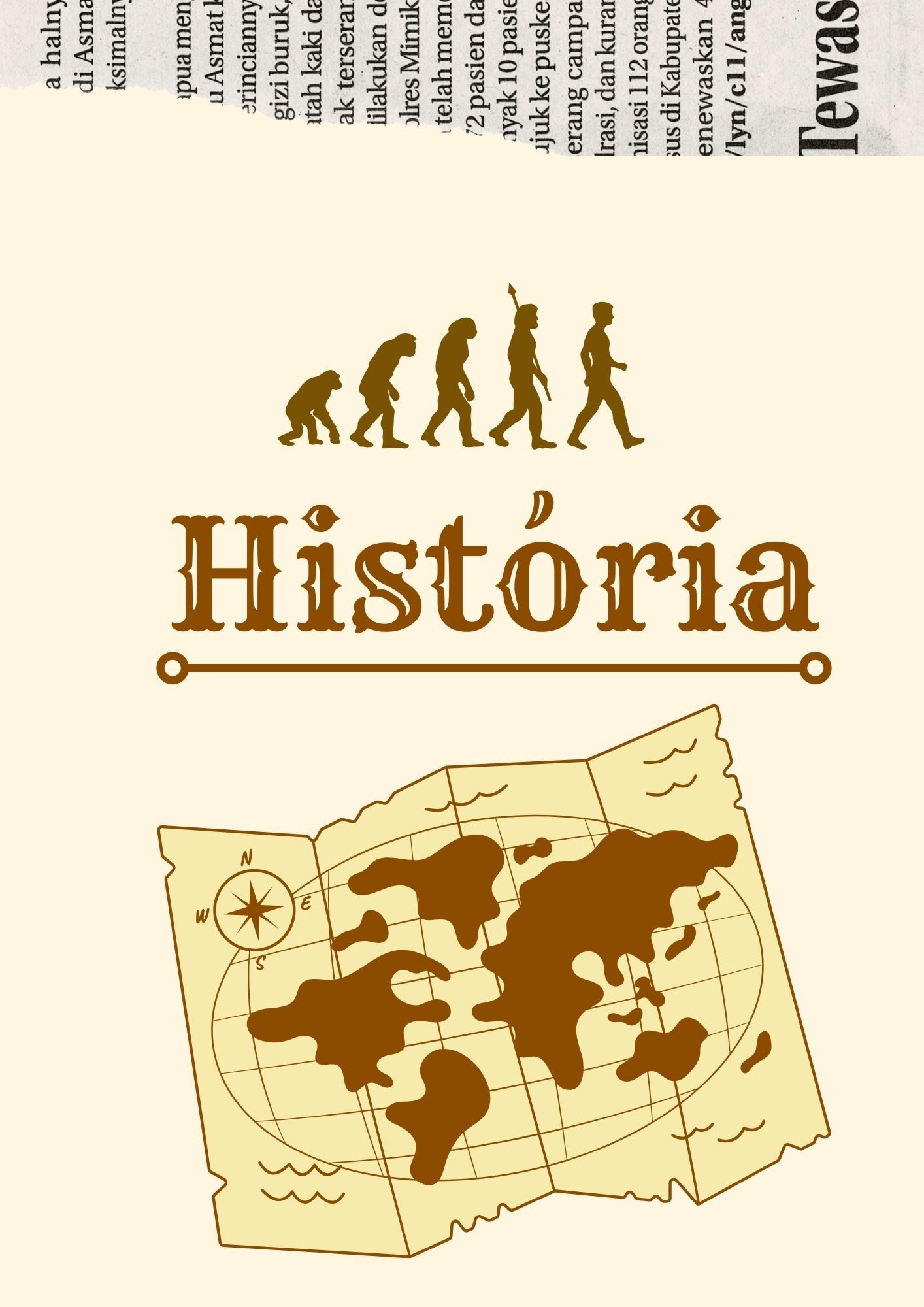 Capa de trabalho de história