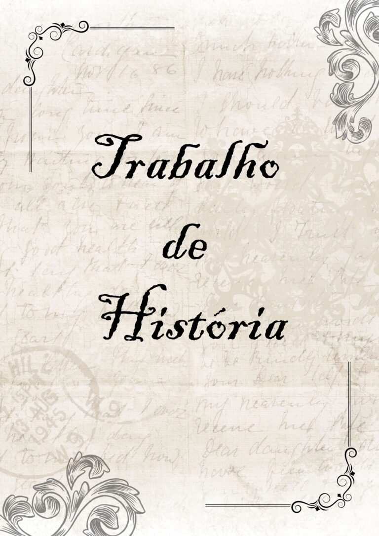 Capa de trabalho de história: Baixe modelos! - :: Casa & Artesanato