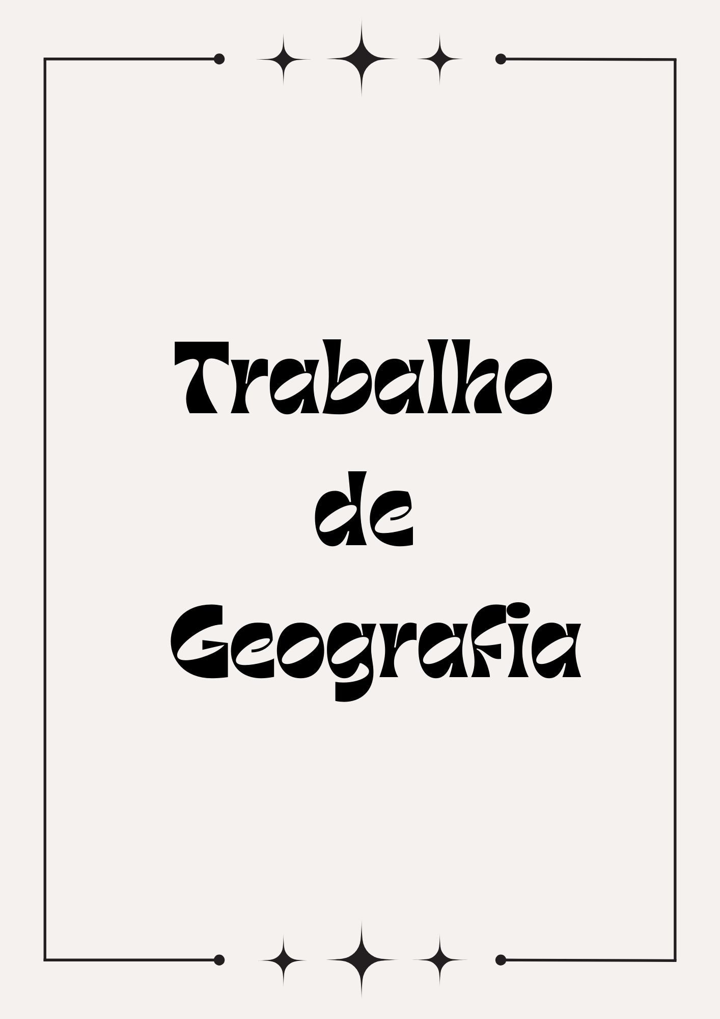 Capas de trabalho de geografia para imprimir