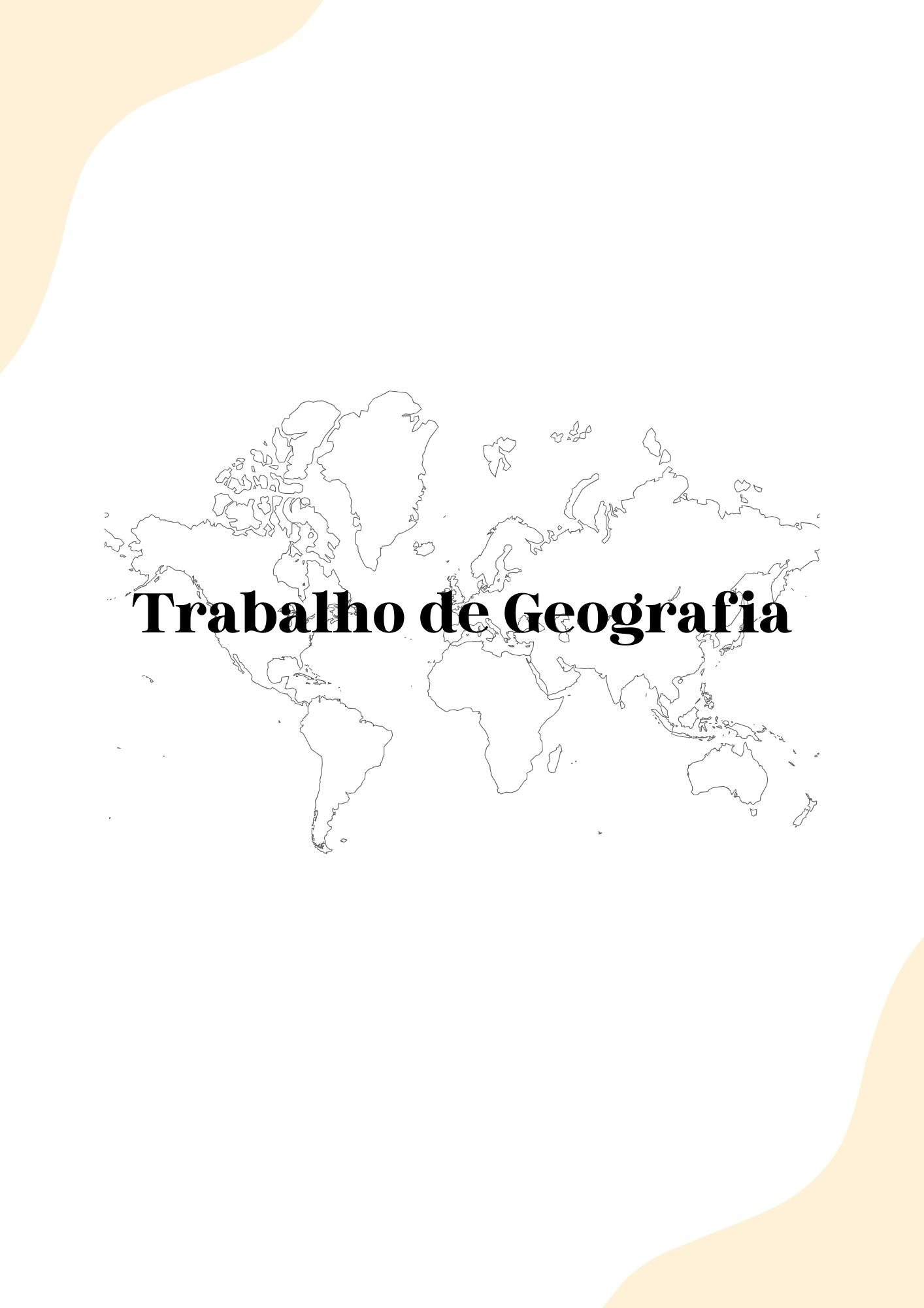 Capas de trabalho de geografia para imprimir