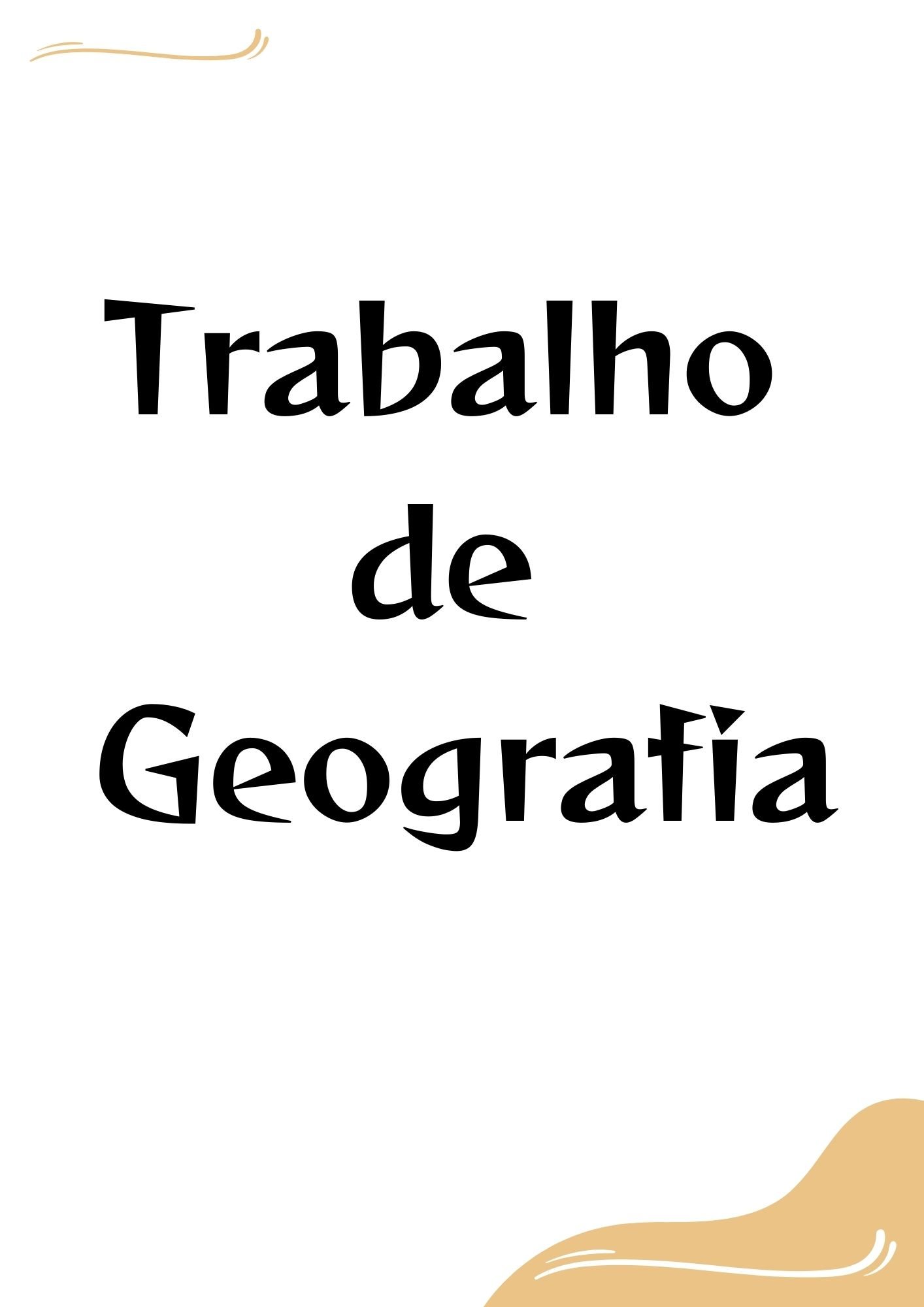 Capas de trabalho de geografia para imprimir