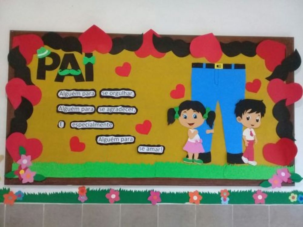 Mural do Dia dos Pais Educação Infantil