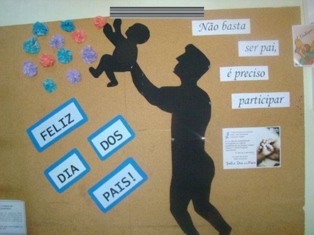 Mural do Dia dos Pais Educação Infantil