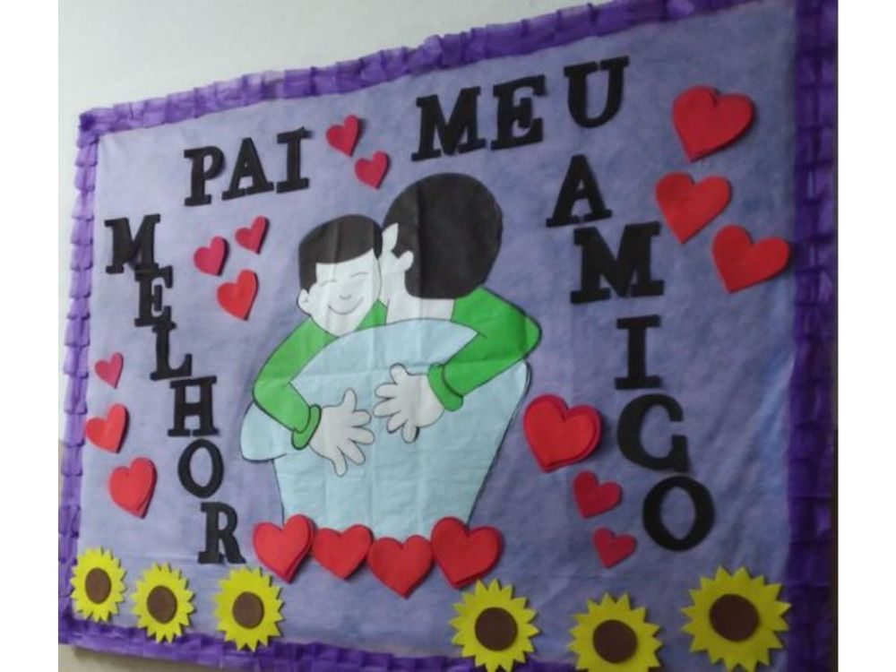 Mural do Dia dos Pais Educação Infantil