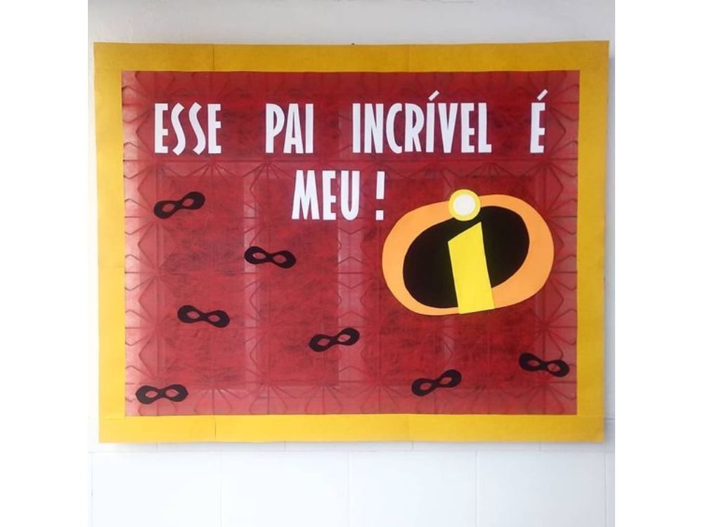 Mural do Dia dos Pais Educação Infantil