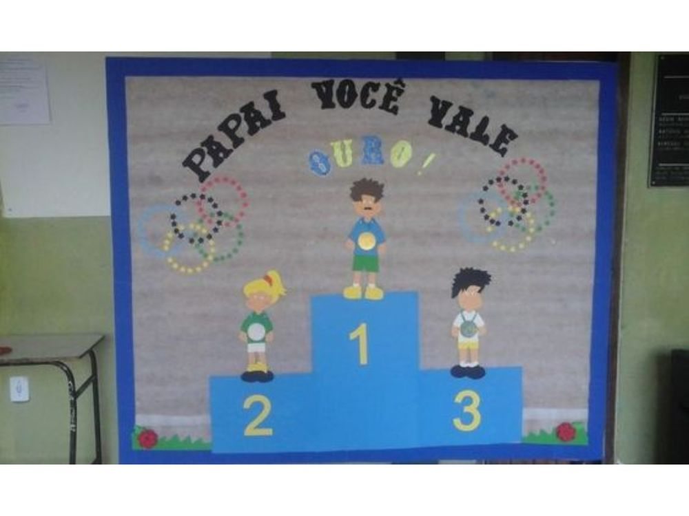 Mural do Dia dos Pais Educação Infantil