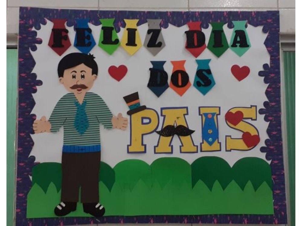 Mural do Dia dos Pais Educação Infantil