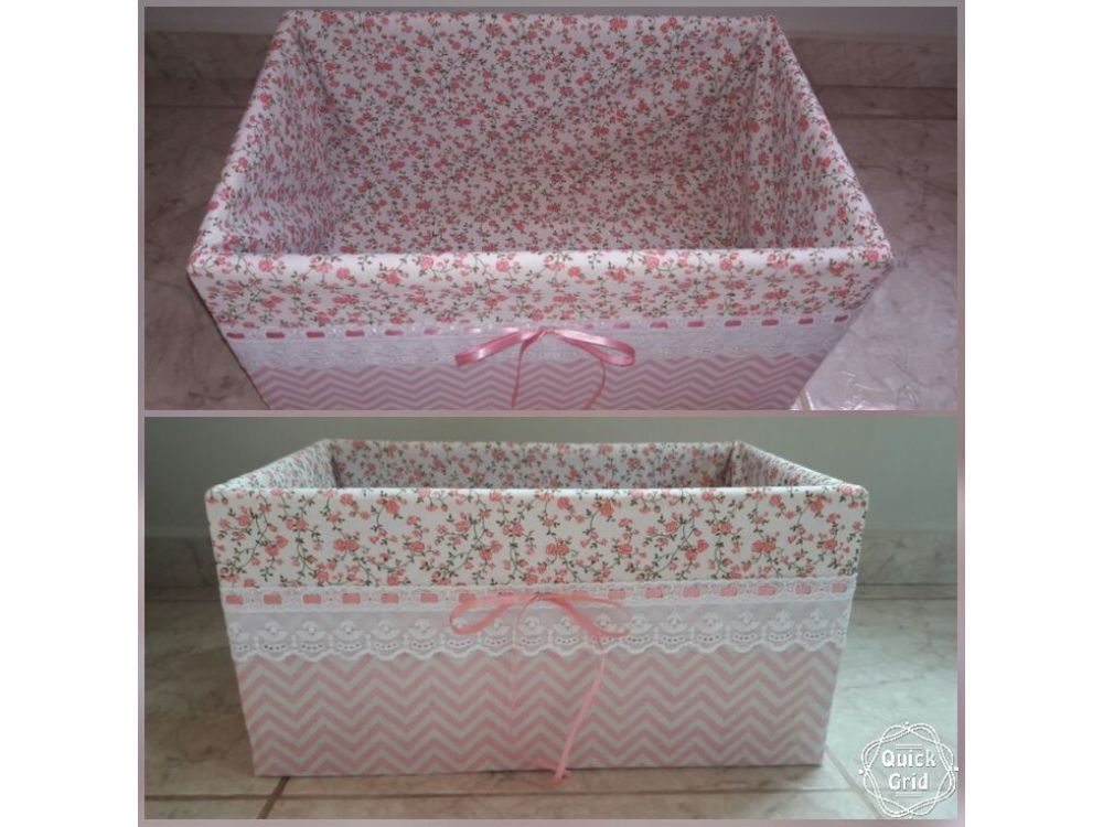 fazer caixa organizadora de papelão